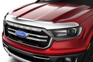 Ford Ranger Hood Deflector - Husky Liners - Aeroskin - Chrome - 2024+